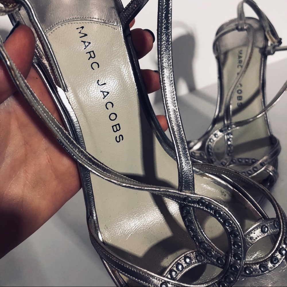Marc Jacobs Silver Party Pumps
